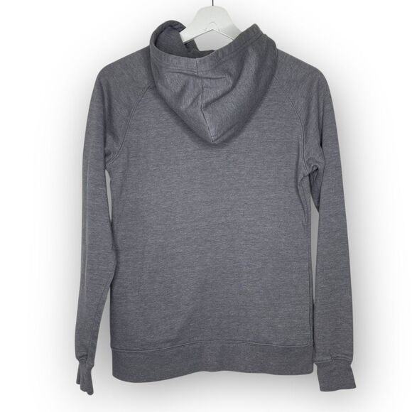 The North Face Gray Lined Spellout Pullover Hoodie Sweatshirt Women’s Small - Picture 3 of 11